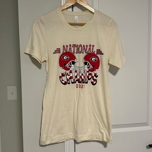 UGA University of Georgia 2021 National Championship Tee Size Small
